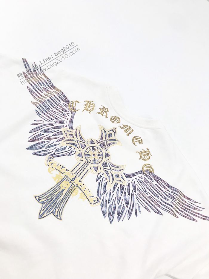 Chrome Hearts男裝 克羅心秋冬新款火焰燙鑽翅膀衛衣  ydi3049